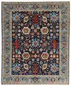 8x10 Navy and Blue Traditional Rug