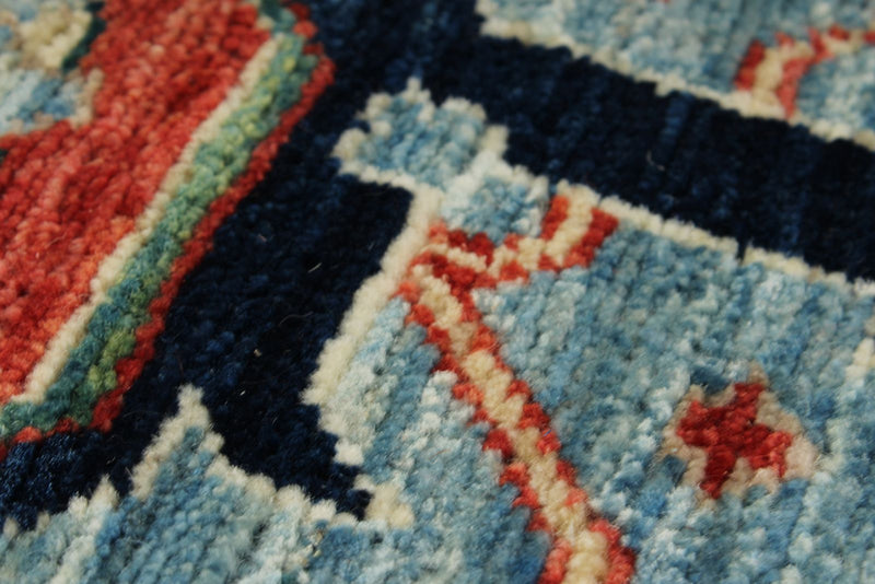 8x10 Navy and Blue Traditional Rug