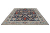 8x10 Navy and Blue Traditional Rug