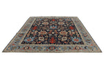 8x10 Navy and Blue Traditional Rug
