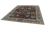 8x10 Navy and Blue Traditional Rug