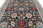 8x10 Navy and Blue Traditional Rug