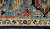 8x10 Navy and Blue Traditional Rug