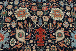 8x10 Navy and Blue Traditional Rug