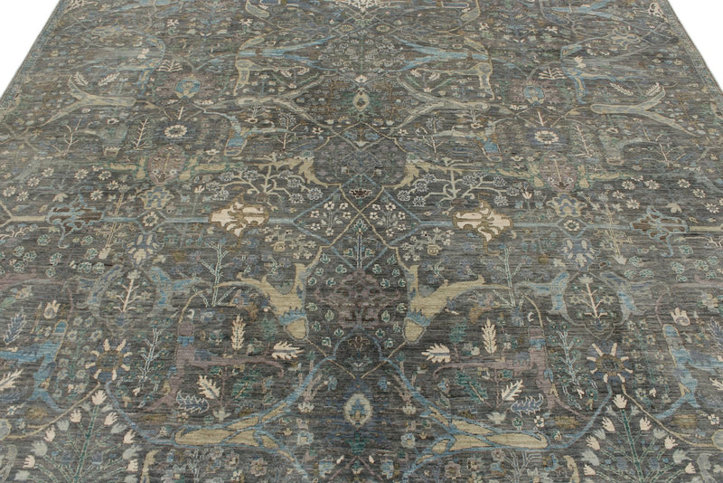 8x10 Gray and Gray Anatolian Traditional Rug