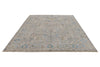 8x10 Gray and Light Blue Traditional Rug