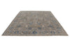 8x10 Gray and Light Blue Traditional Rug