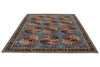 8x10 Light Blue and Navy Traditional Rug