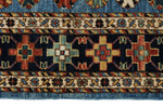 8x10 Light Blue and Navy Traditional Rug