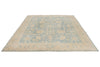 8x10 Light Blue and Ivory Traditional Rug