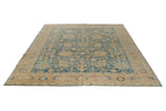 8x10 Light Blue and Ivory Traditional Rug