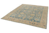 8x10 Light Blue and Ivory Traditional Rug