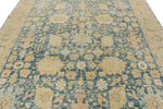 8x10 Light Blue and Ivory Traditional Rug