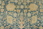 8x10 Light Blue and Ivory Traditional Rug