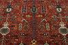 8x10 Red and Multicolor Traditional Rug