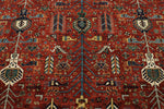 8x10 Red and Multicolor Traditional Rug