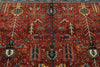 8x10 Red and Multicolor Traditional Rug