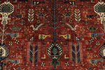 8x10 Red and Multicolor Traditional Rug