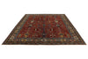 8x10 Red and Multicolor Traditional Rug