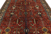 8x10 Red and Multicolor Traditional Rug