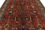 8x10 Red and Multicolor Traditional Rug
