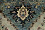 12x15 Gray and Navy Anatolian Traditional Rug