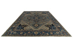 12x15 Gray and Navy Anatolian Traditional Rug