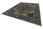 12x15 Gray and Navy Anatolian Traditional Rug