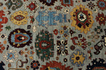 10x14 Gray and Navy Traditional Rug