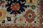 10x14 Gray and Navy Traditional Rug