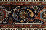 10x14 Gray and Navy Traditional Rug