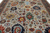 10x14 Gray and Navy Traditional Rug