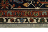 10x14 Gray and Navy Traditional Rug