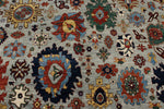 10x14 Gray and Navy Traditional Rug