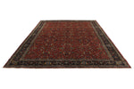 10x14 Red and Navy Traditional Rug