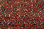 10x14 Red and Navy Traditional Rug