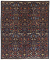 8x10 Navy and Multicolor Anatolian Traditional Rug