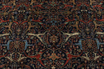 8x10 Navy and Multicolor Anatolian Traditional Rug