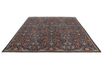 8x10 Navy and Multicolor Anatolian Traditional Rug