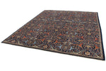 8x10 Navy and Multicolor Anatolian Traditional Rug