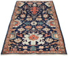 3x6 Navy and Multicolor Traditional Runner
