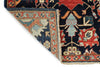 3x6 Navy and Multicolor Traditional Runner