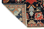 3x6 Navy and Multicolor Traditional Runner