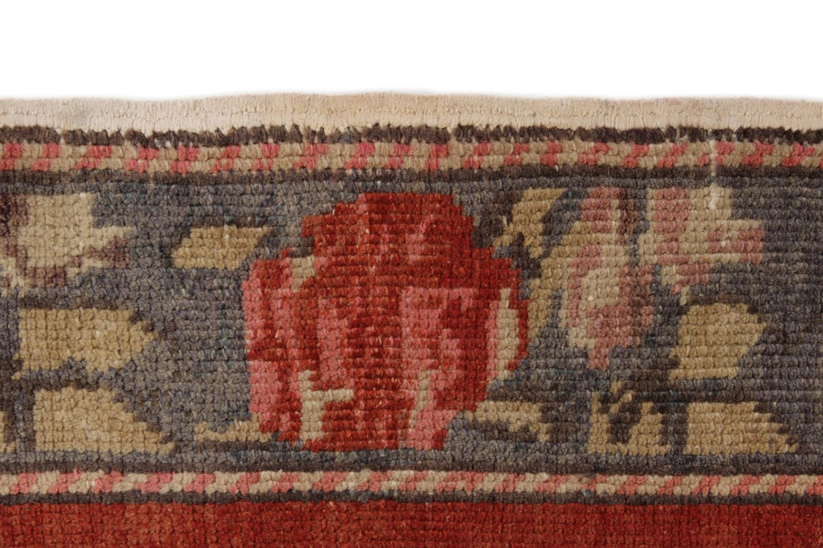 4x10 Red and Gray Turkish Tribal Runner