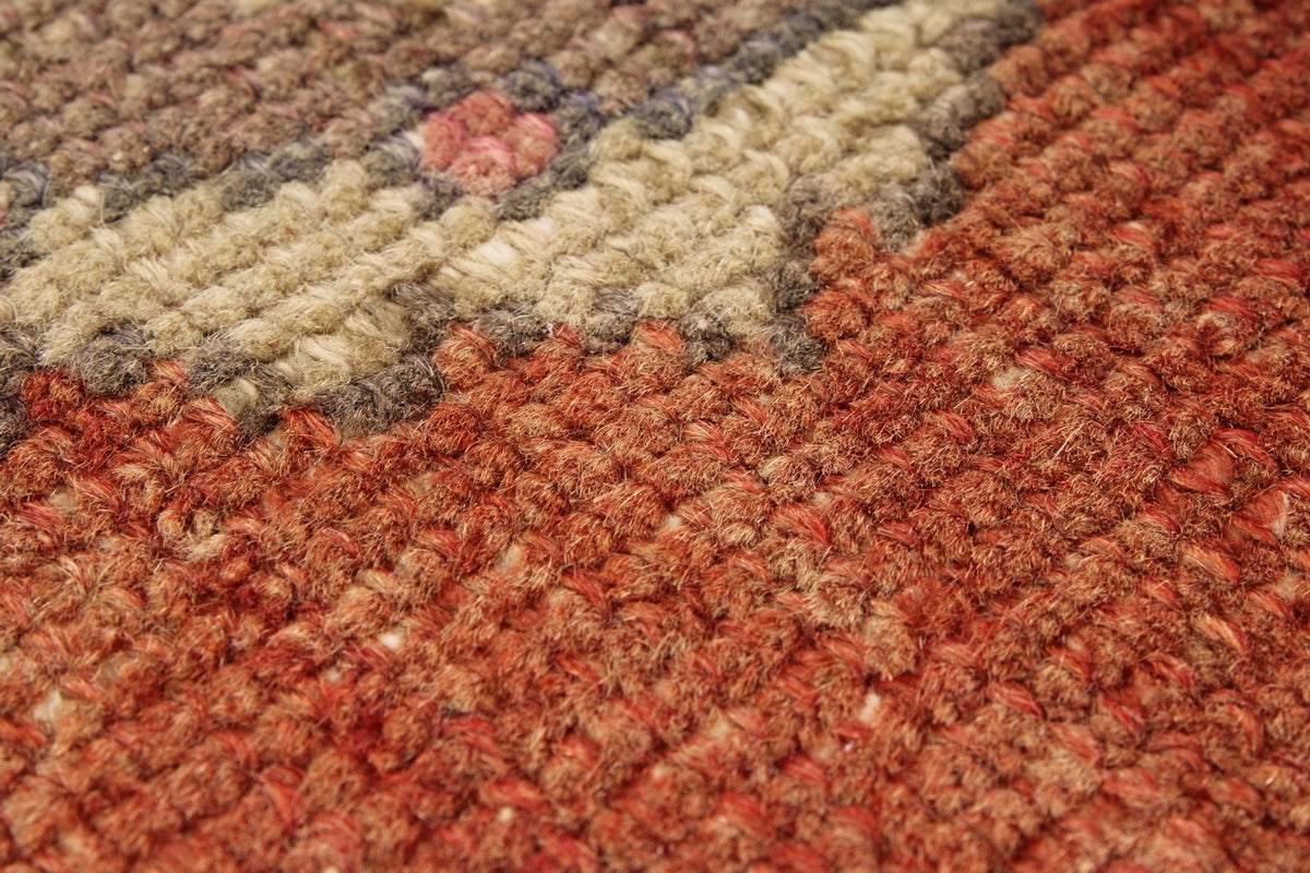 4x10 Red and Gray Turkish Tribal Runner