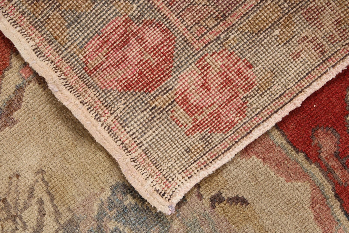 4x10 Red and Gray Turkish Tribal Runner
