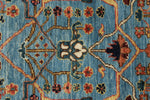3x10 Blue and Multicolor Traditional Runner