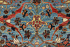 3x10 Blue and Multicolor Traditional Runner