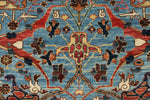 3x10 Blue and Multicolor Traditional Runner
