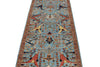 3x10 Blue and Multicolor Traditional Runner